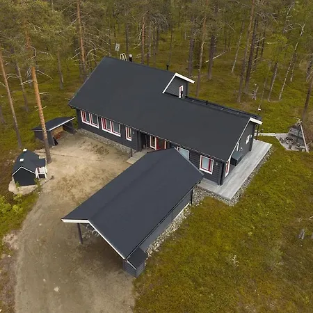 2-wing 4br, 2 Skipasses, Ylläs&nature View Villa Ylläsjärvi